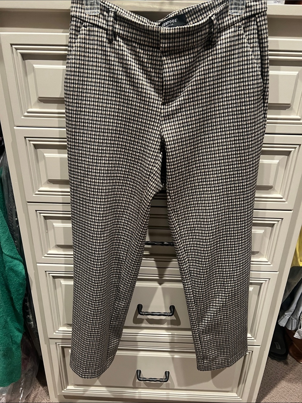 Weatherproof Black & White Mini Houndstooth Men’s Dress Pants